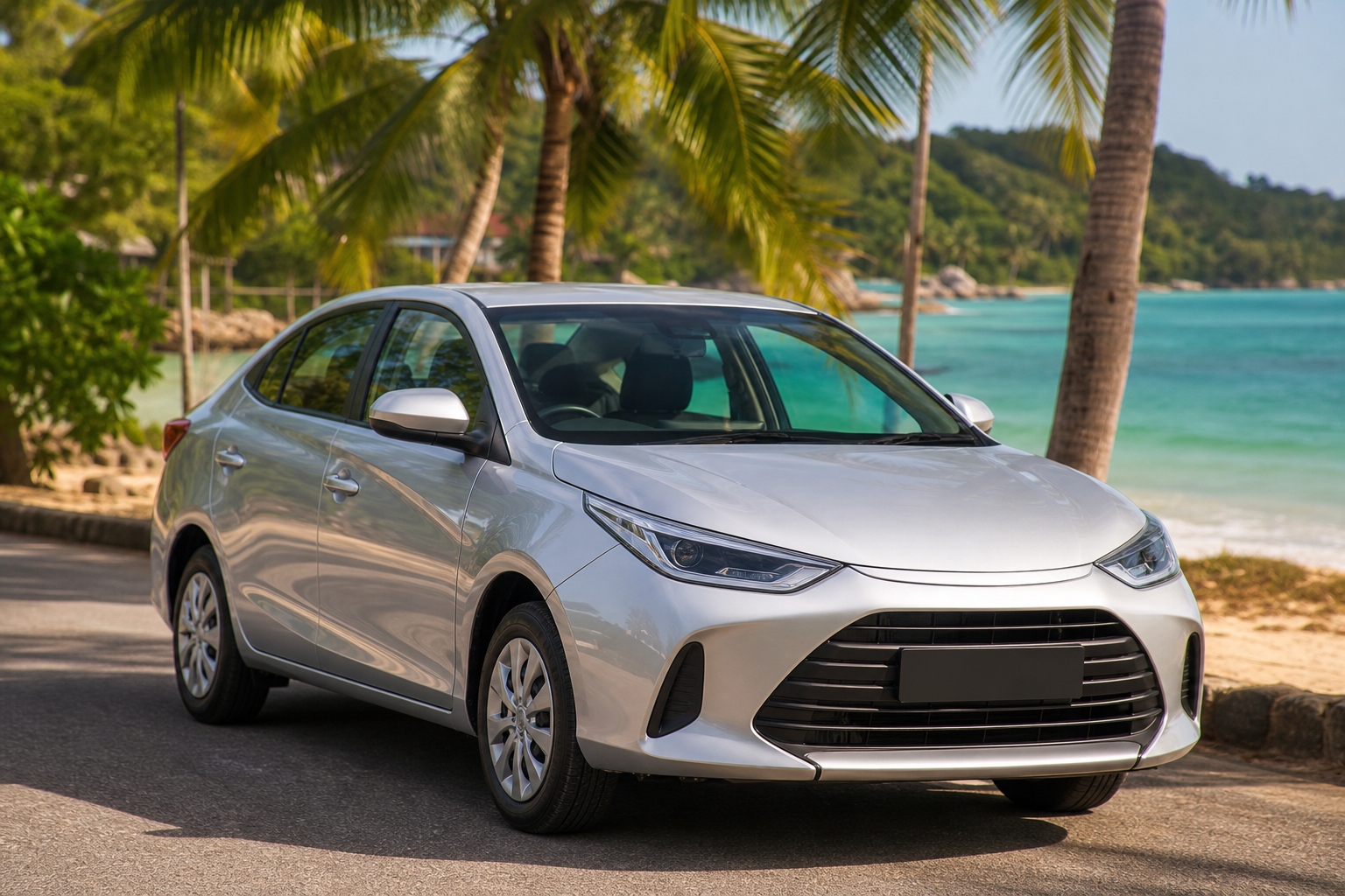 Car rental by the beach in Khao Lak