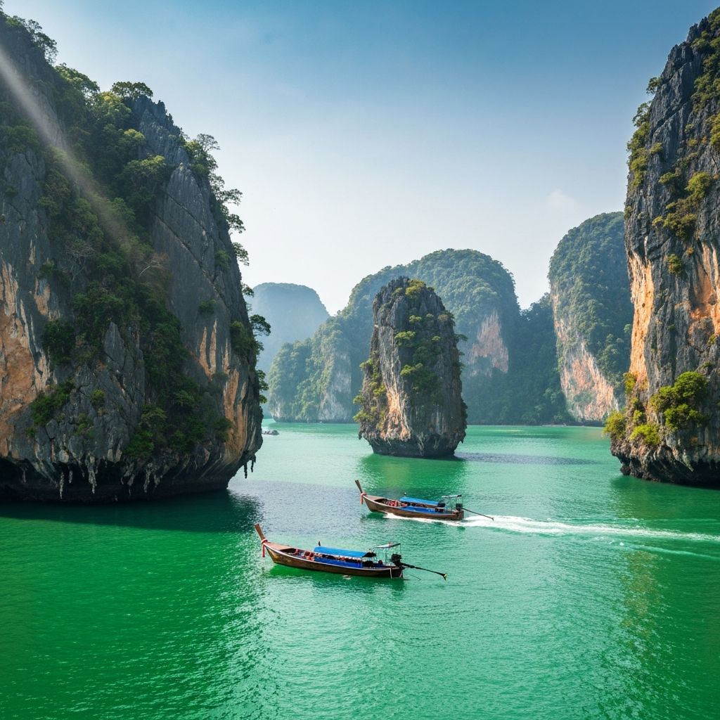 James Bond Island by Longtail — Canoe & Suwan Khuha Cave