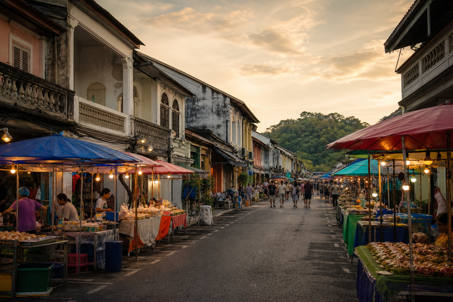 Takua Pa Old Town Sunday Walking Street — Half Day